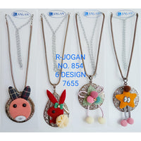 R Jogan Oxidised Plated Assorted Design Long Necklace