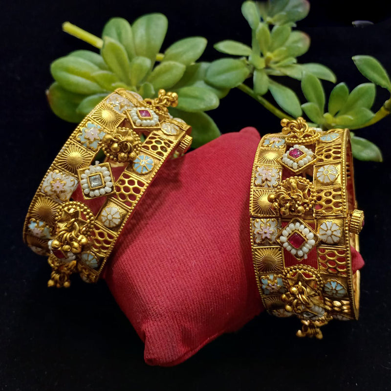 Shubham Creations Gold Plated Bangles Set