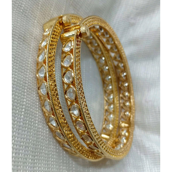 Shubham Creations Gold Plated Bangles Set