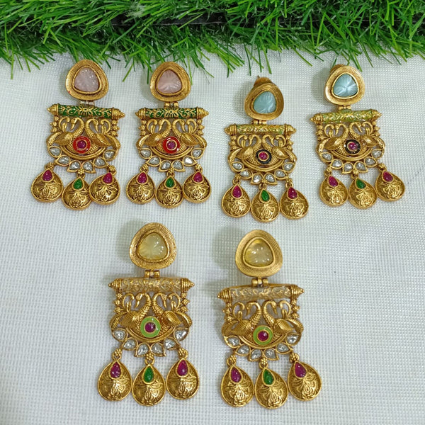 Shubham Creations Gold Plated Dangler Earrings