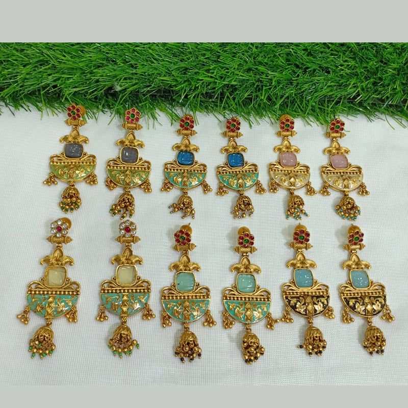 Shubham Creations Gold Plated Dangler Earrings