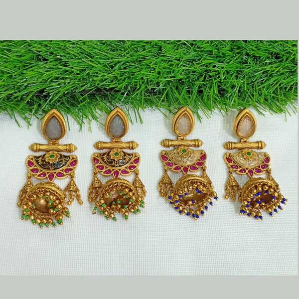 Shubham Creations Gold Plated Dangler Earrings