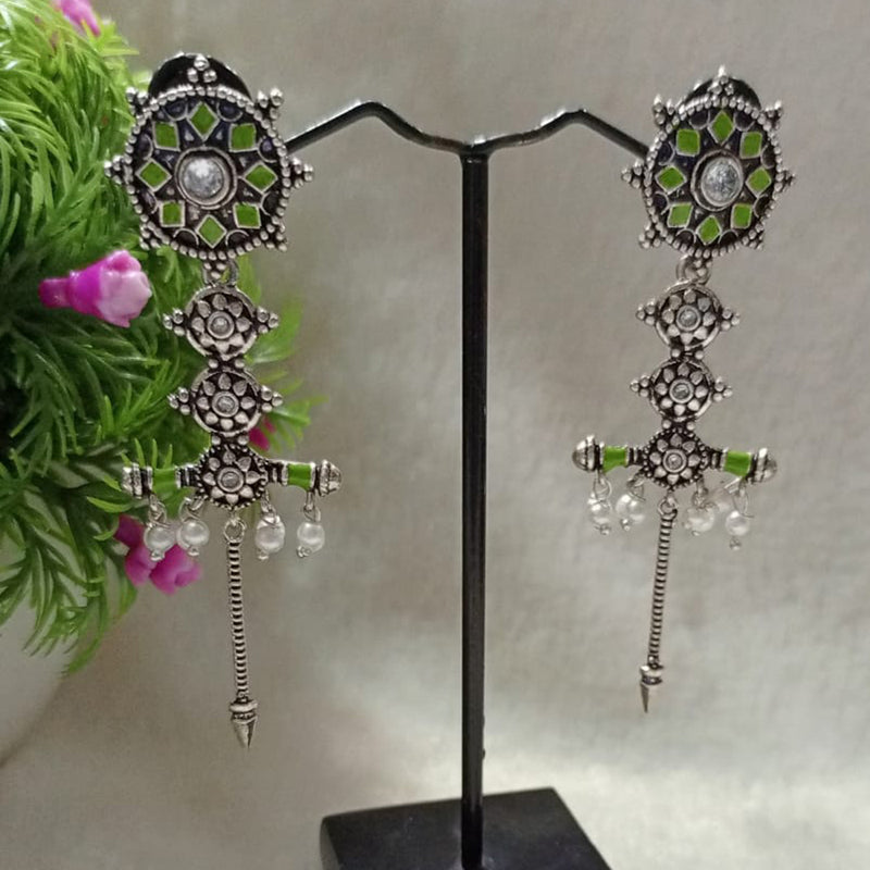 Shubham Creations Oxidised Plated Dangler Earrings