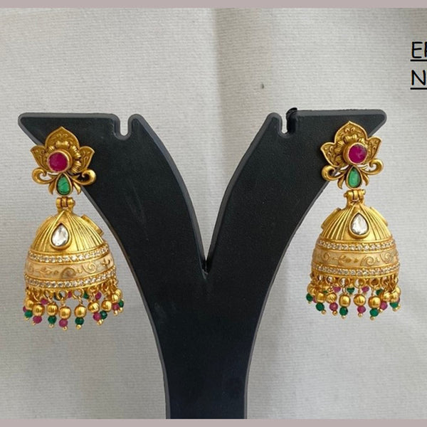 Kala Creation Gold Plated Jhumki Earrings