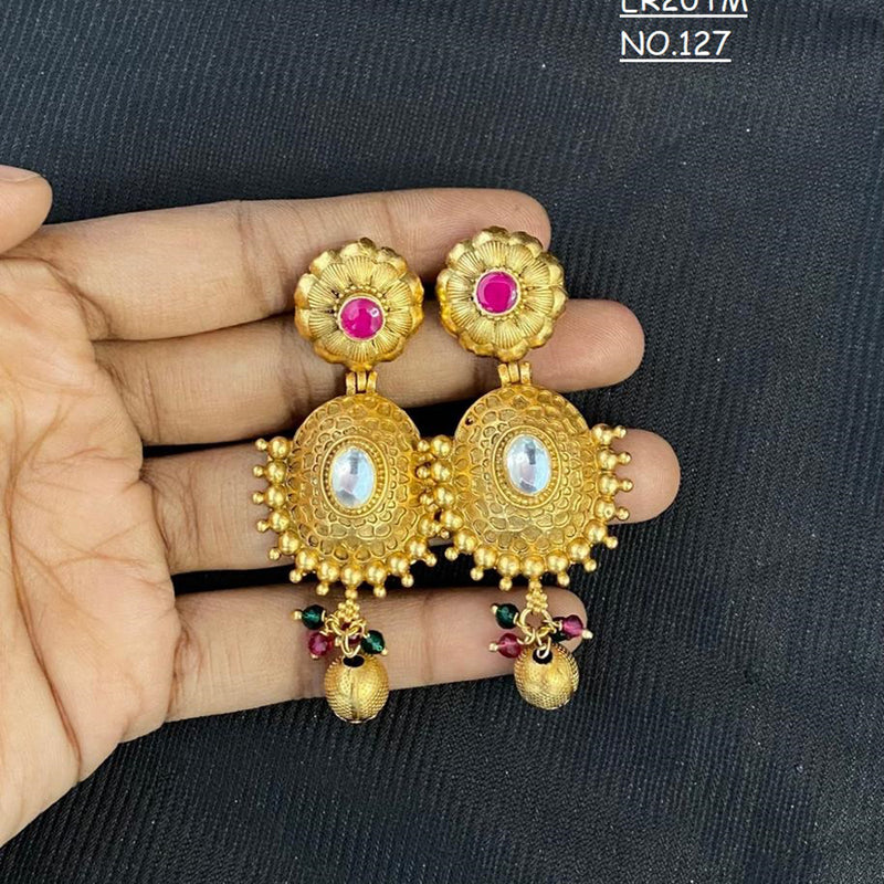 Kala Creation Gold Plated Dangler Earrings