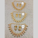 Star India Gold Plated Pearl Necklace Set