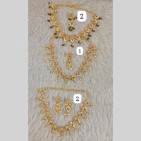 Star India Gold Plated Pearl Necklace Set