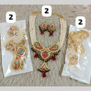 Star India Gold Plated Pearl Necklace Set