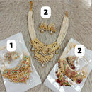 Star India Gold Plated Pearl Necklace Set