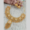 Star India Gold Plated Pota Stone And Pearl Necklace Set