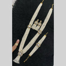 Star India Gold Plated American Diamond And Pearl Combo Set