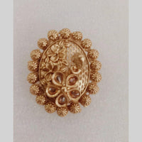 Star India Gold Plated Crystal Stone Ring