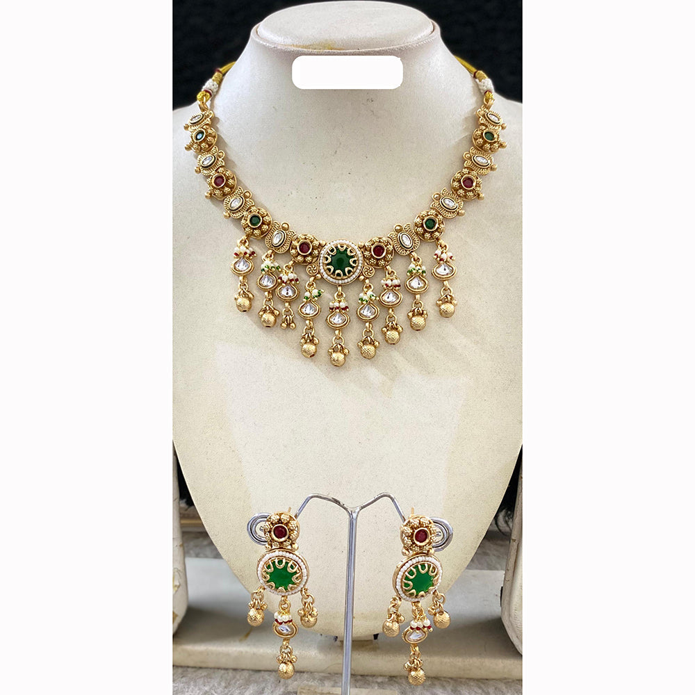 Star India Royal Shine Pota Kundan And Pearl Necklace Set