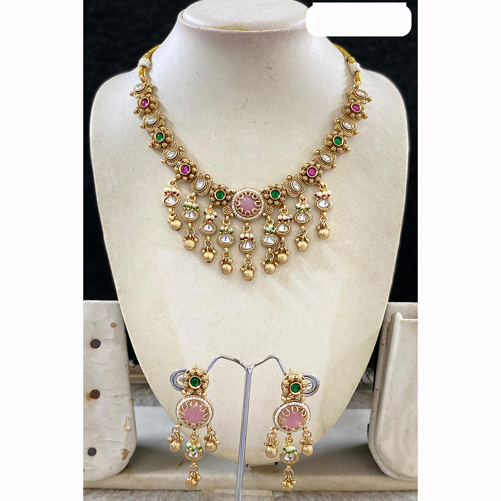 Star India Royal Shine Pota Kundan And Pearl Necklace Set