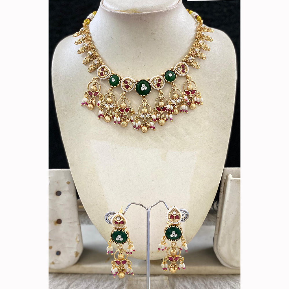 Star India Royal Shine Pota Kundan And Pearl Necklace Set