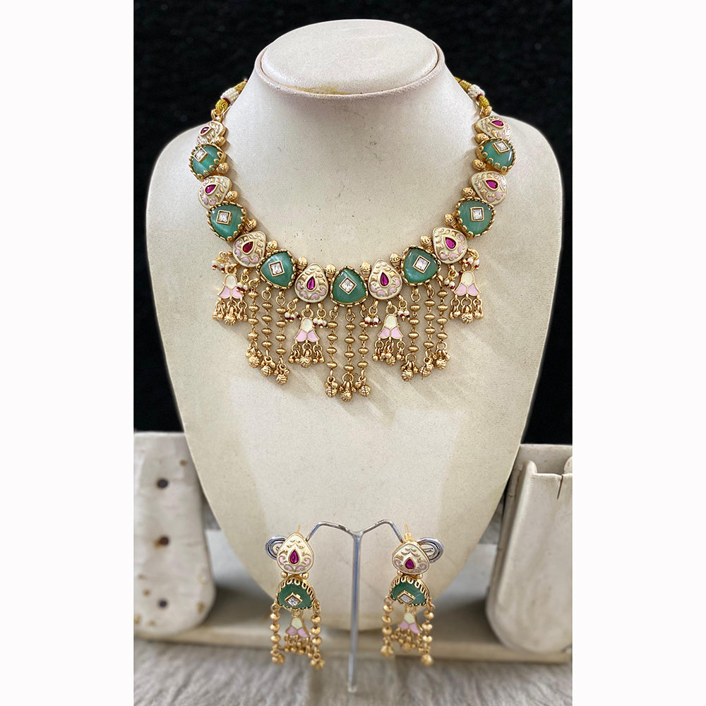 Star India Royal Shine Pota Kundan And Pearl Necklace Set