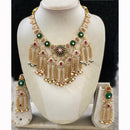 Star India Royal Shine Pota Stone And Pearl Necklace Set