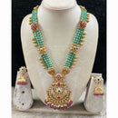 Star India Designer Pota Stone Beads And Pearl Meenakari Long Necklace Set