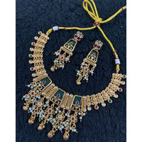 Star India Pota Stone Pearl And Beaded Necklace Set