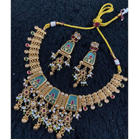 Star India Pota Stone Pearl And Beaded Necklace Set