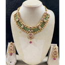 Star India Royal Pota Stone Necklace with Pearl Accents