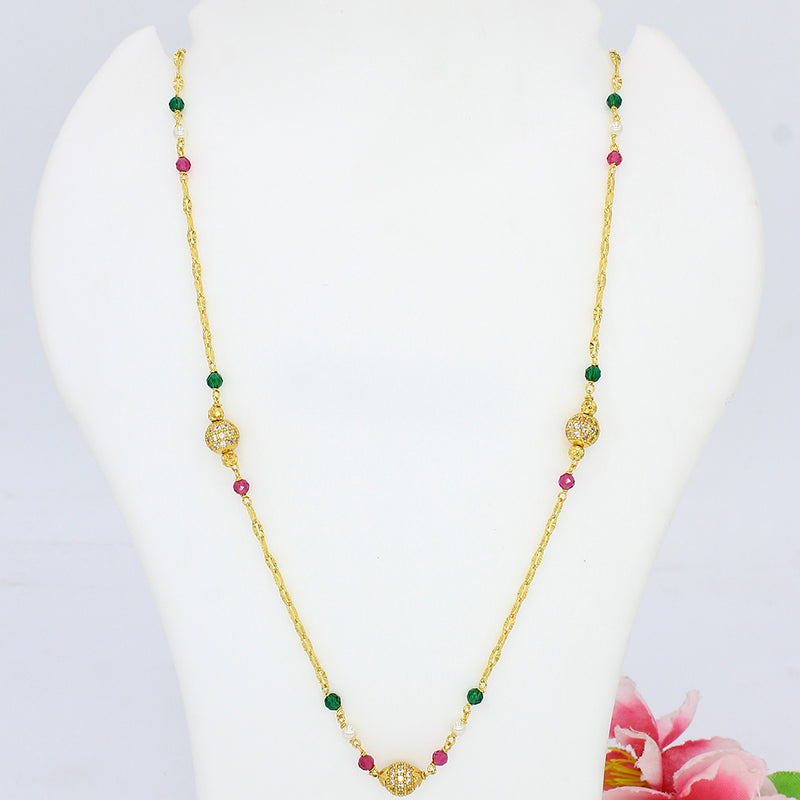 Mahavir Gold Plated Necklace (Assorted Design)