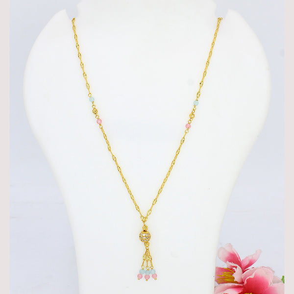 Mahavir Gold Plated Necklace (Assorted Design)