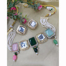Exotica Collection Fancy Kundn Stone And Pearl Beads Necklace Set