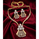 Exotica Collection Classic Shine Austrian Stone And Pearl Necklace Set