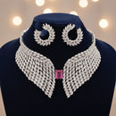 Exotica Collection Classic Shine American Daimond Necklace Set