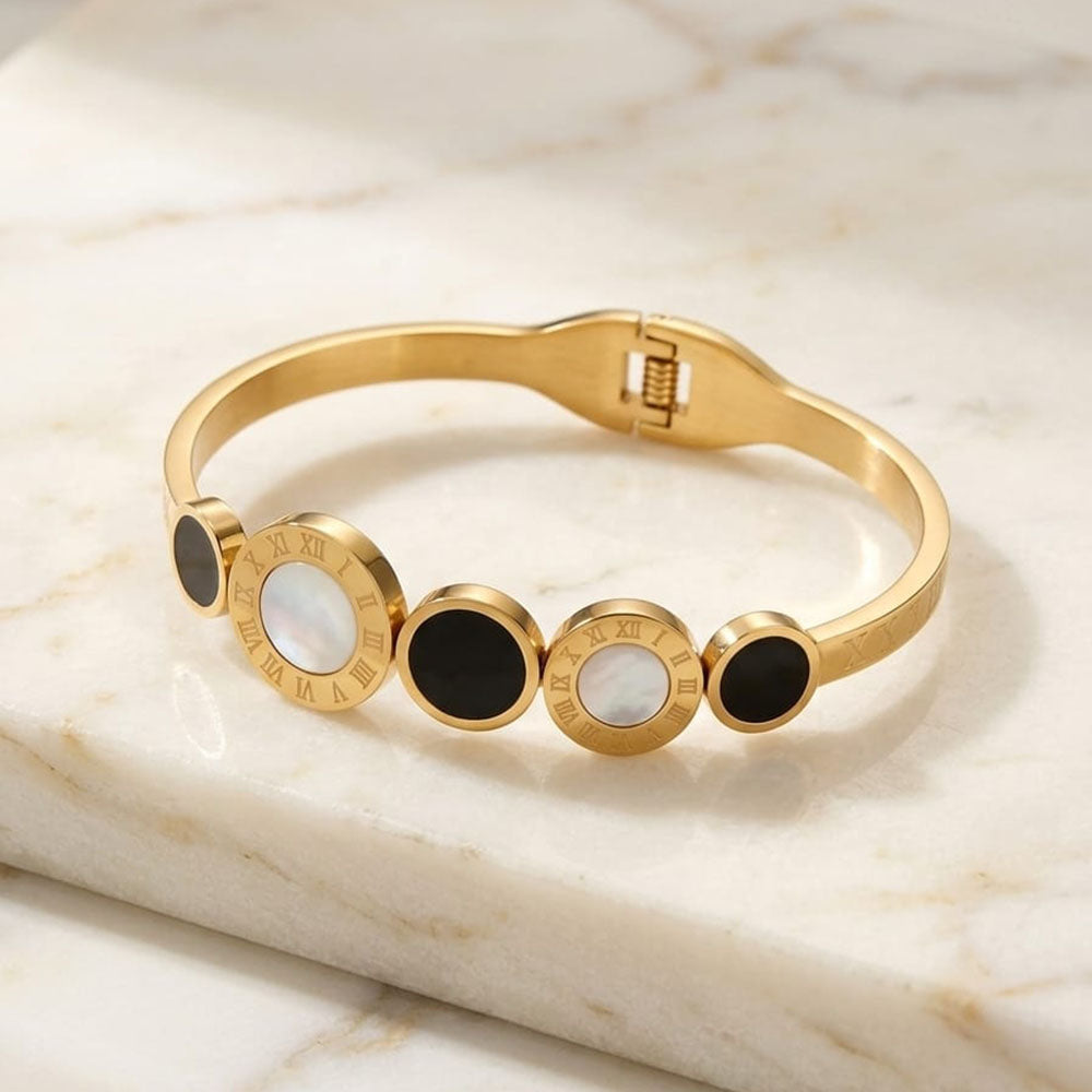 Exotica Collection  Mother of Pearl Openable Bracelet