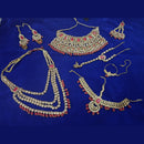 Exotica Collection Fancy Kundan Stone And Pearl Bridal Set