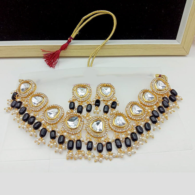 SP Jewellery Gold Plated Crystal Stone Necklace Set