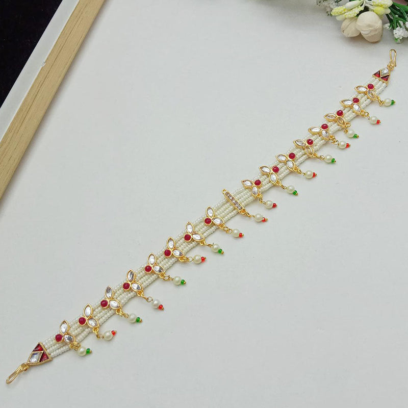 SP Jewellery Crystal Stone Gold Plated Sheeshphool