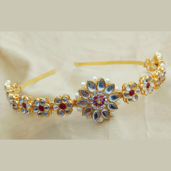 SP Jewellery Gold Plated Sheeshphool Hairband