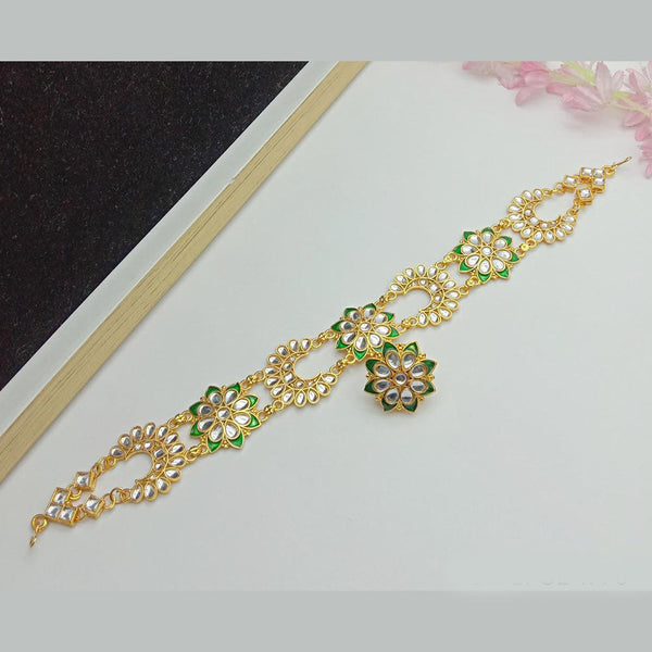 SP Jewellery Kundan Stone Gold Plated Sheeshphool