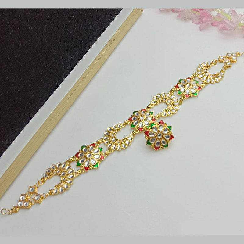 SP Jewellery Kundan Stone Gold Plated Sheeshphool