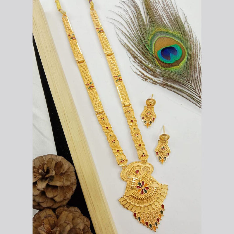 SP Jewellery Gold Plated Long Necklace Set