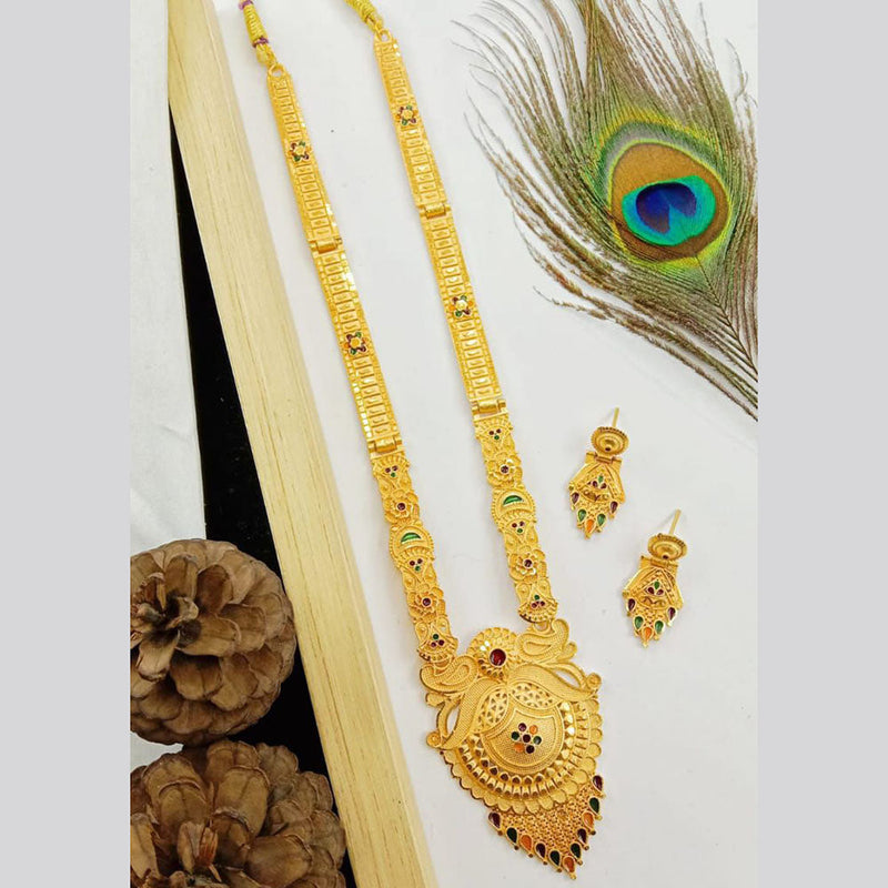 SP Jewellery Gold Plated Long Necklace Set