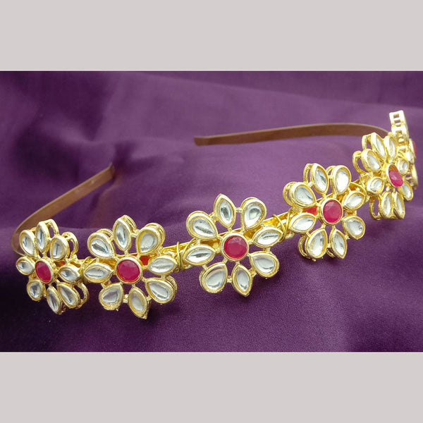 SP Jewellery Gold Plated Sheeshphool Hairband