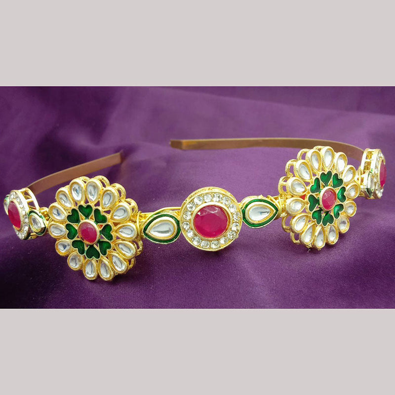 SP Jewellery Gold Plated Sheeshphool Hairband