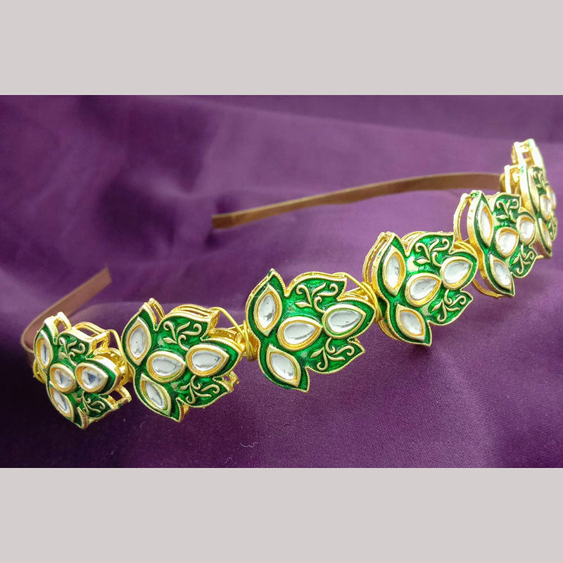 SP Jewellery Gold Plated Sheeshphool Hairband