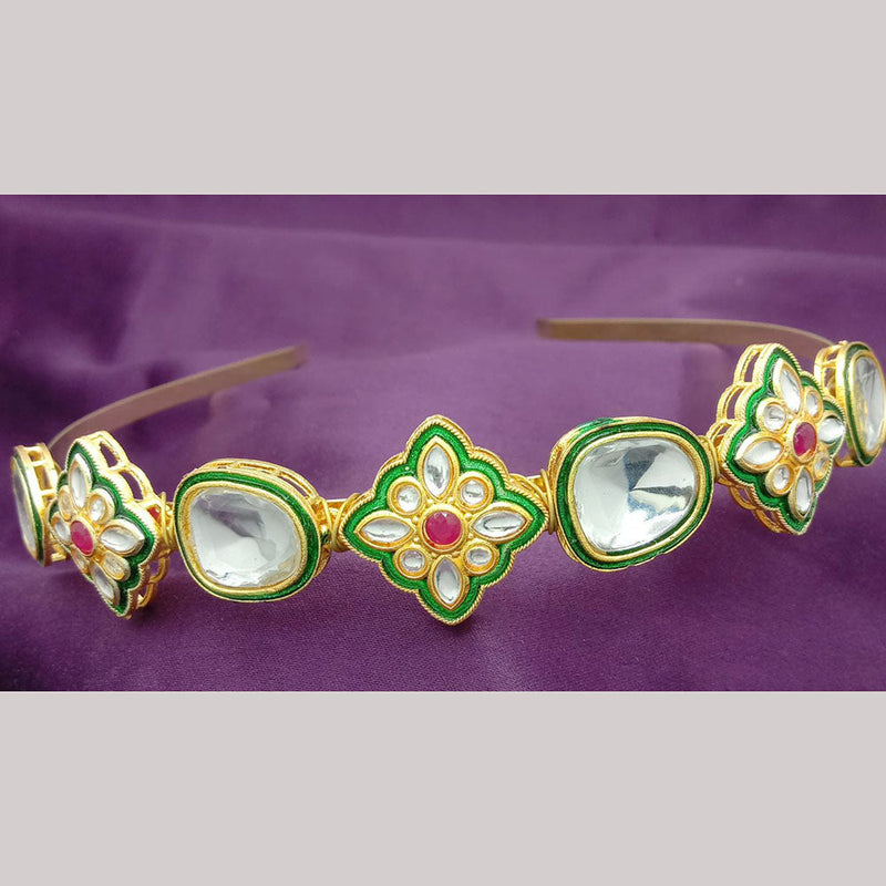 SP Jewellery Gold Plated Sheeshphool Hairband