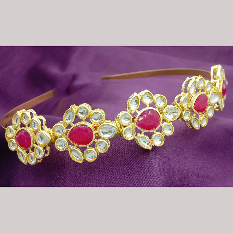 SP Jewellery Gold Plated Sheeshphool Hairband