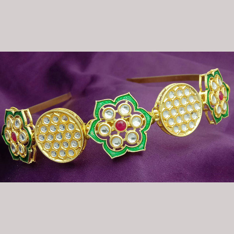 SP Jewellery Gold Plated Sheeshphool Hairband