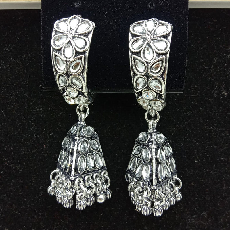 SP Jewellery Oxidised Plated Jhumki Earrings