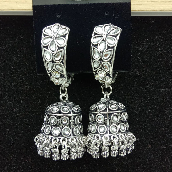 SP Jewellery Oxidised Plated Jhumki Earrings