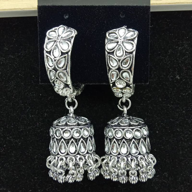 SP Jewellery Oxidised Plated Jhumki Earrings