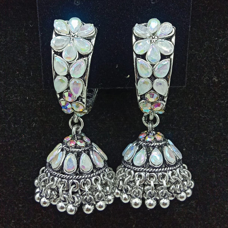 SP Jewellery Oxidised Plated Jhumki Earrings