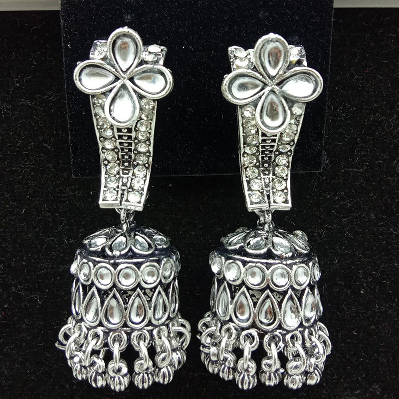 SP Jewellery Oxidised Plated Jhumki Earrings